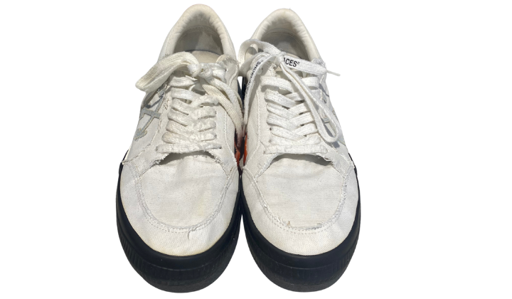 CP company Used Off white vulcanized low top white canvas - 224251502