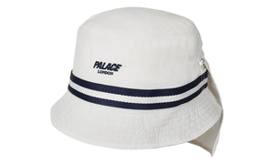 Palace London Neck Saver Bucket Hat White - PALA-PLNSBH-WHITE