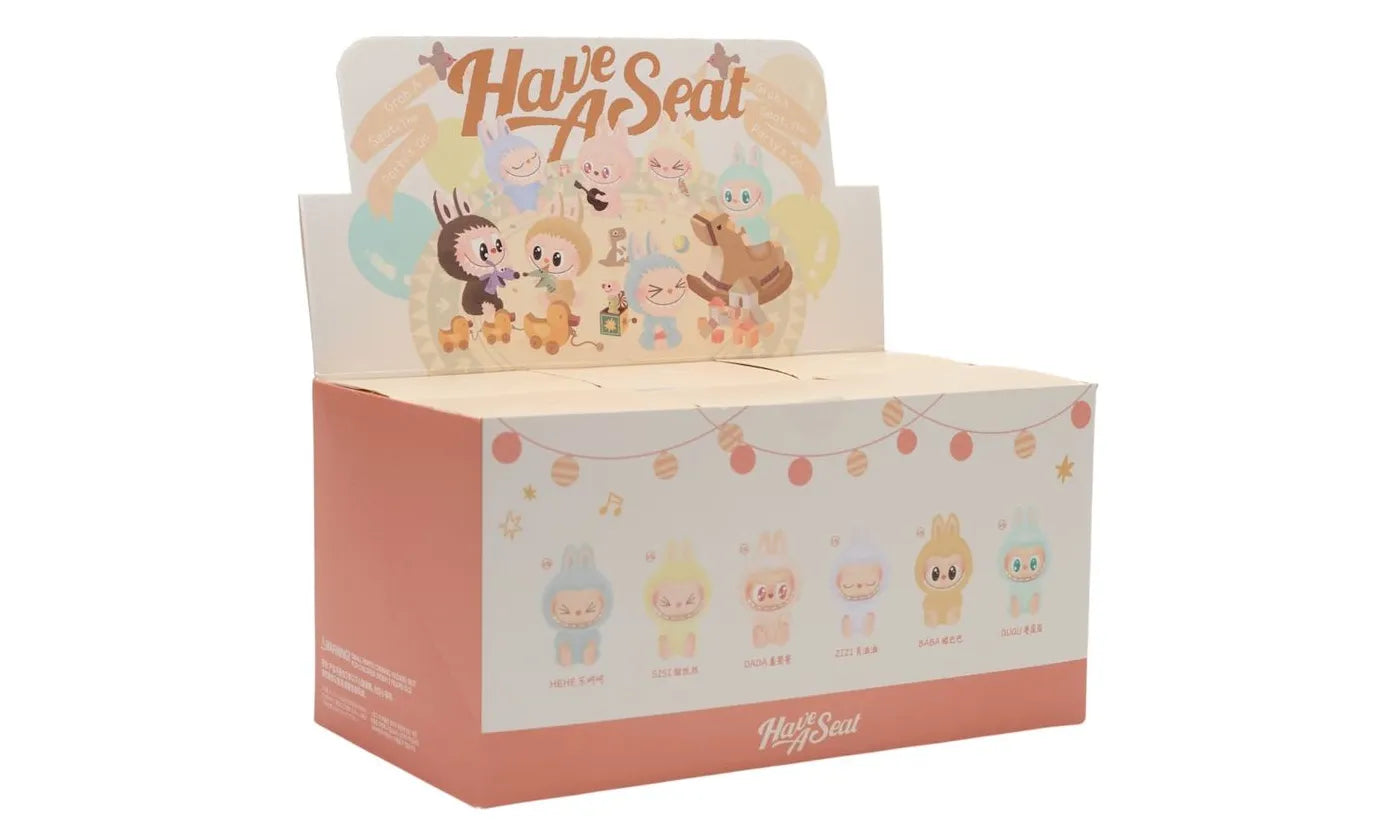 Pop Mart Labubu The Monsters Have a Seat Vinyl Plush Sealed Case (6 Blind Boxes) - PM-PMLTMH-MULTI