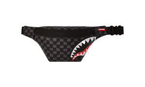 Sprayground Drip Check Shark Savvy Crossbody Black - 910B6573NSZ