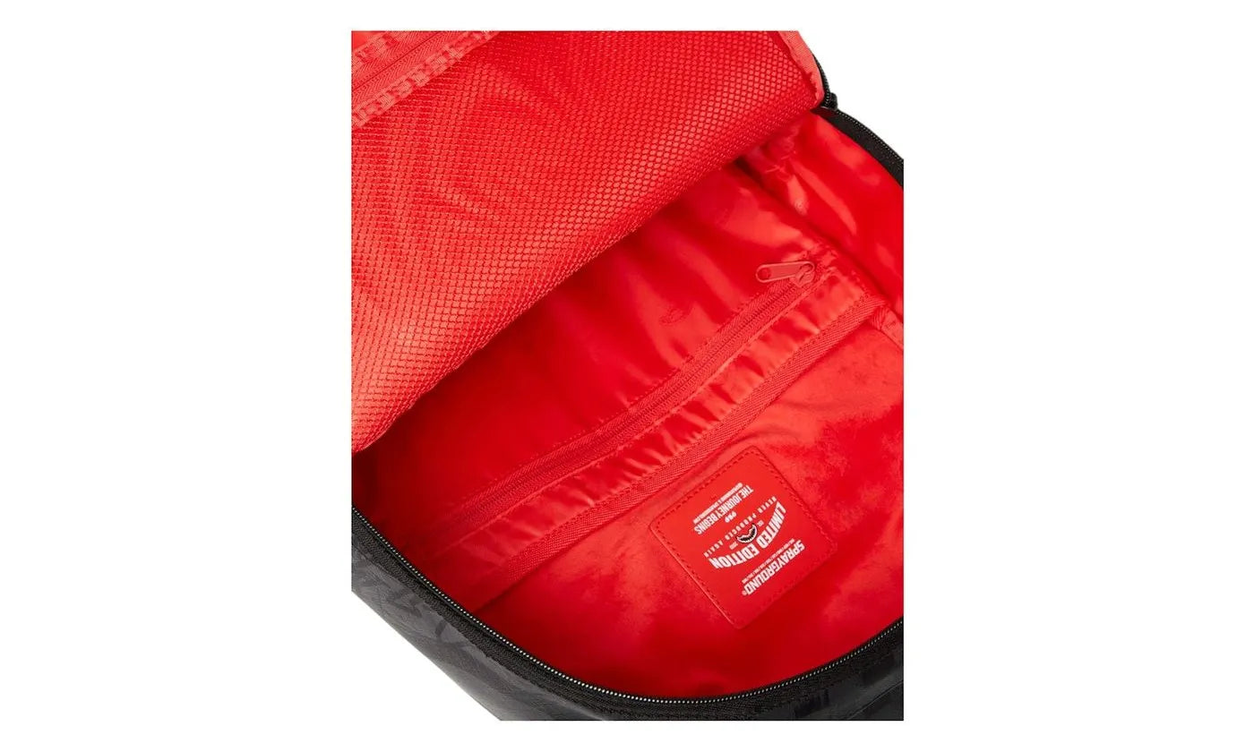 Sprayground Torn Graff Check DLXSV Backpack Black/Check - SPRA-STGCDB-CCHECK