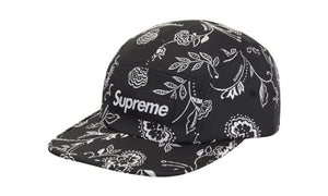Supreme Floral Jacquard Camp Cap Black - SUPR-SFJCCB-BLACK