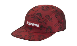 Supreme Floral Jacquard Camp Cap Red - SUPR-SFJCCR-RED