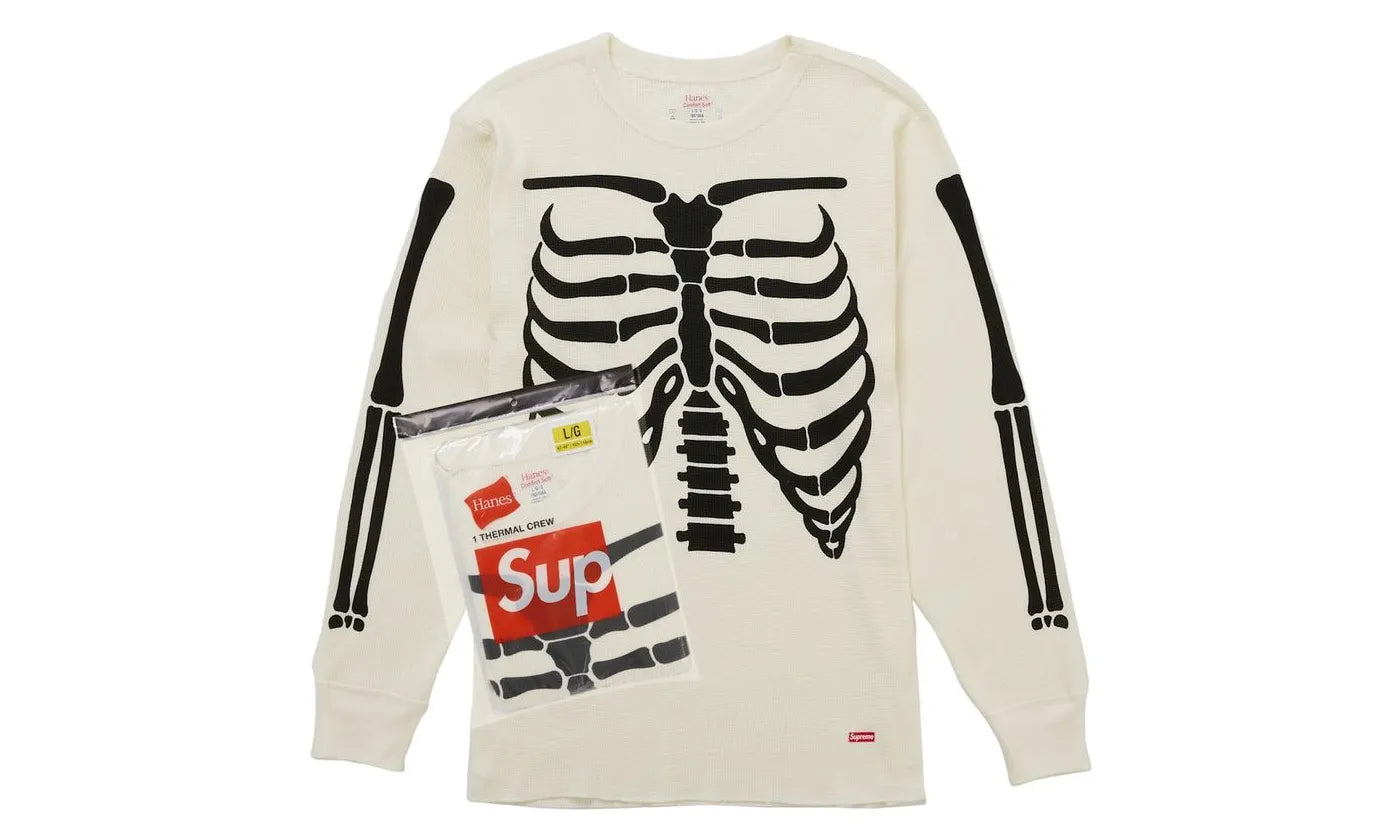 Supreme Hanes Bones Thermal Crew S size