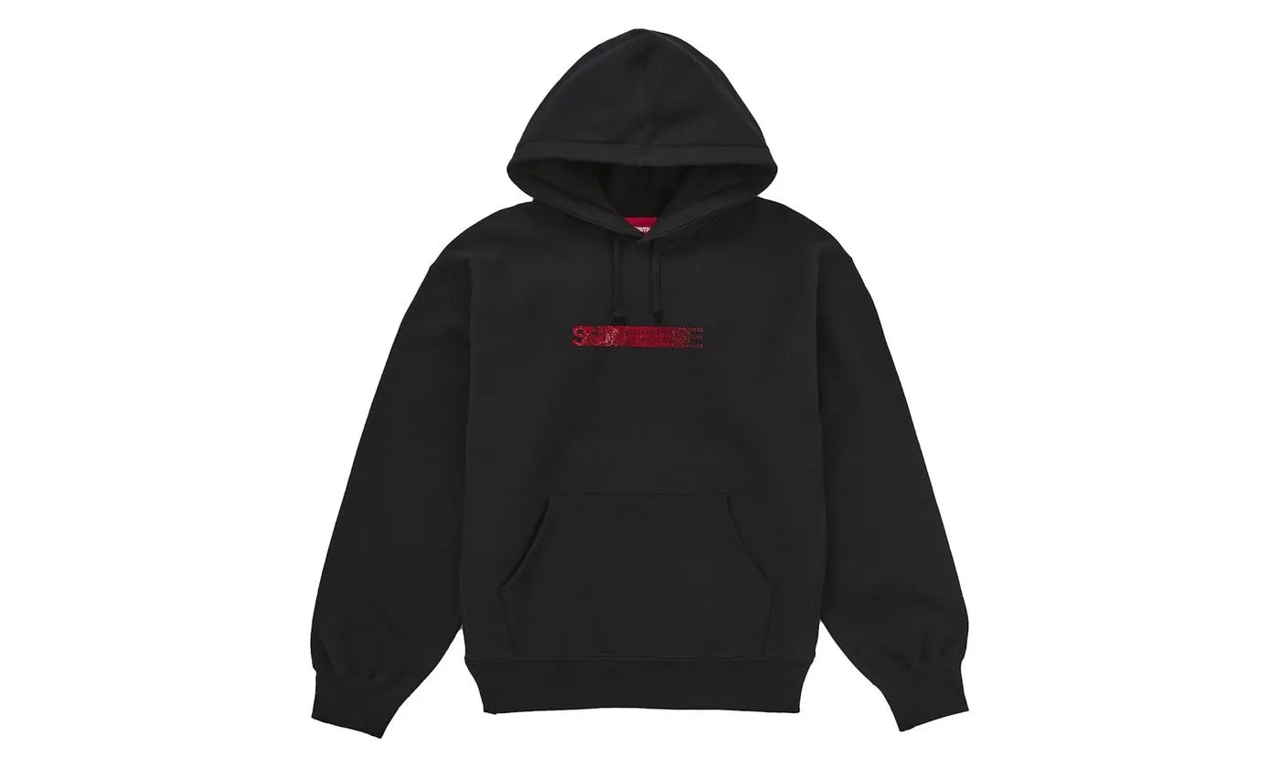 Supreme Swarovski Motion Logo Hooded Sweatshirt Black - SUPR-SSMLHS-MULTI