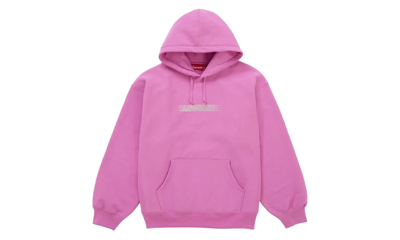 Supreme Supreme Swarovski Motion Logo Hooded Sweatshirt Pink (SUPR