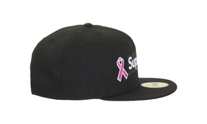 Supreme x New Era Breast Cancer Awareness Box Logo Fitted Hat Black - SUPR-SXNEBC-BLACK