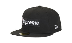 Supreme x New Era Breast Cancer Awareness Box Logo Fitted Hat Black - SUPR-SXNEBC-BLACK