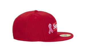 Supreme x New Era Breast Cancer Awareness Box Logo Fitted Hat Red - SUPR-SXNEBC-RED