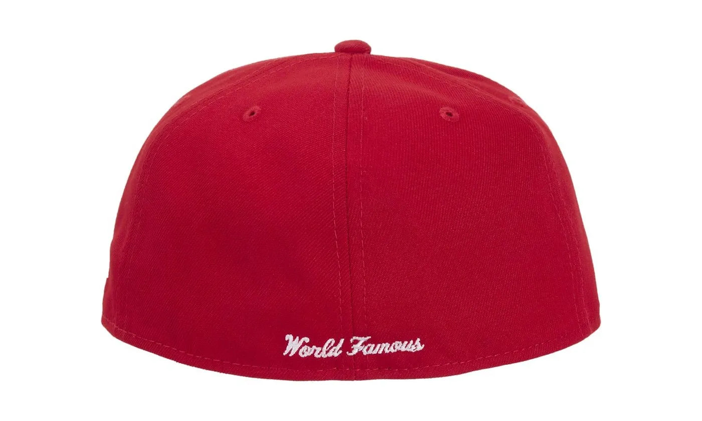 Supreme x New Era Breast Cancer Awareness Box Logo Fitted Hat Red - SUPR-SXNEBC-RED
