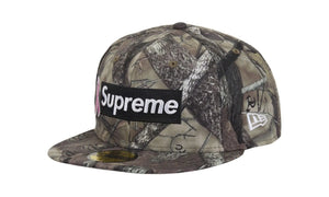 Supreme x New Era Breast Cancer Awareness Box Logo Fitted Hat Woodland Camo - SUPR-SXNEBC-WOODLANDCAMO