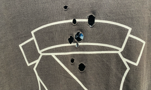 Number (N)ine Used Number (N)ine Bullet Holes T Shirt Brown - 514251714
