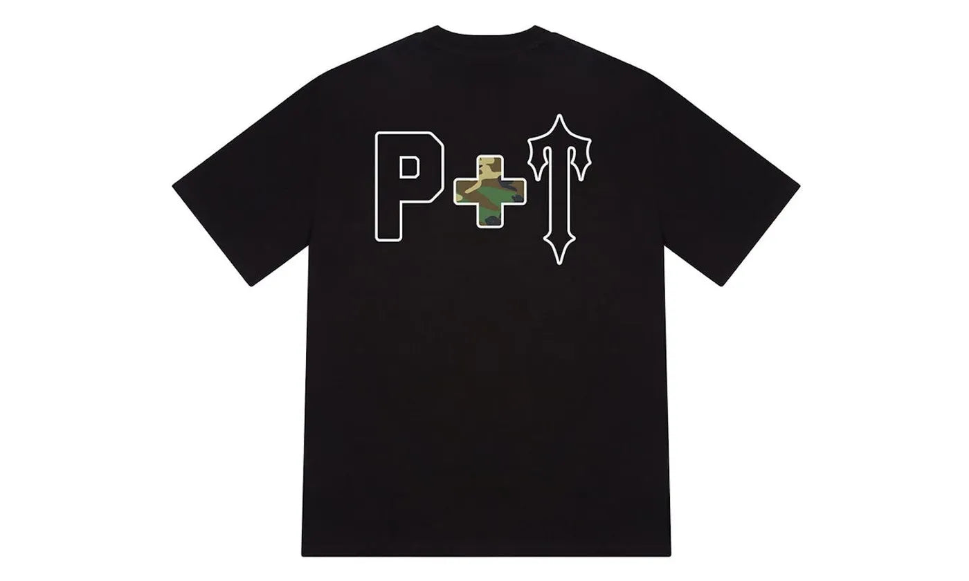 Trapstar x Places + Faces 2.0 Tee Black/Camo - TRAP-TXP+F2-CCAMO