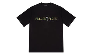 Trapstar x Places + Faces 2.0 Tee Black/Camo - TRAP-TXP+F2-CCAMO