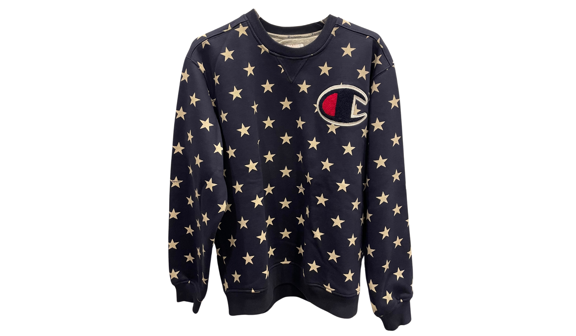 Supreme, Champion Used Supreme X Champion Star Crewneck Navy 2012 - test