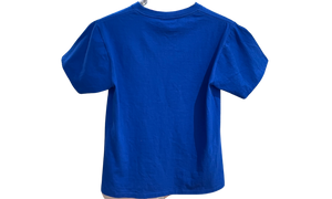Bape Used Bape Blue Shark Silver Zip Tee  - 119251808