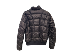 Used Moncler Checkered Down Jacket Black