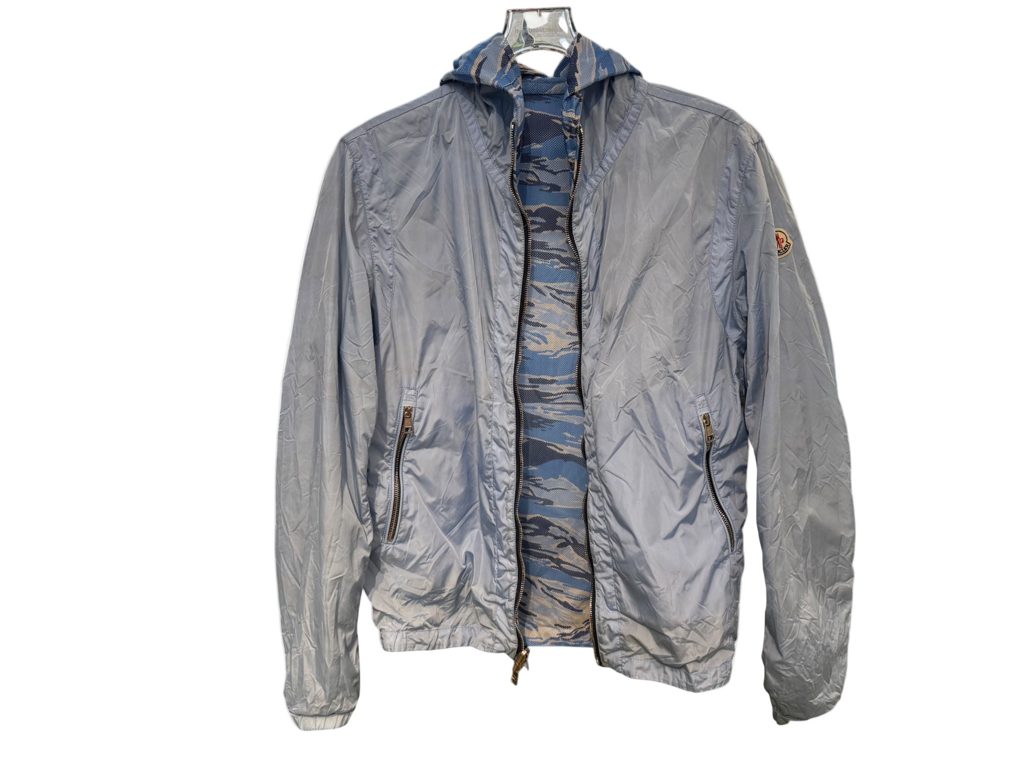 Used Moncler Gobert Reversible Windbreaker Blue