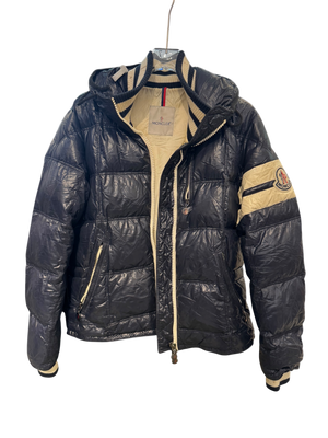 Used Moncler Eric Down Puffer Jacket Navy