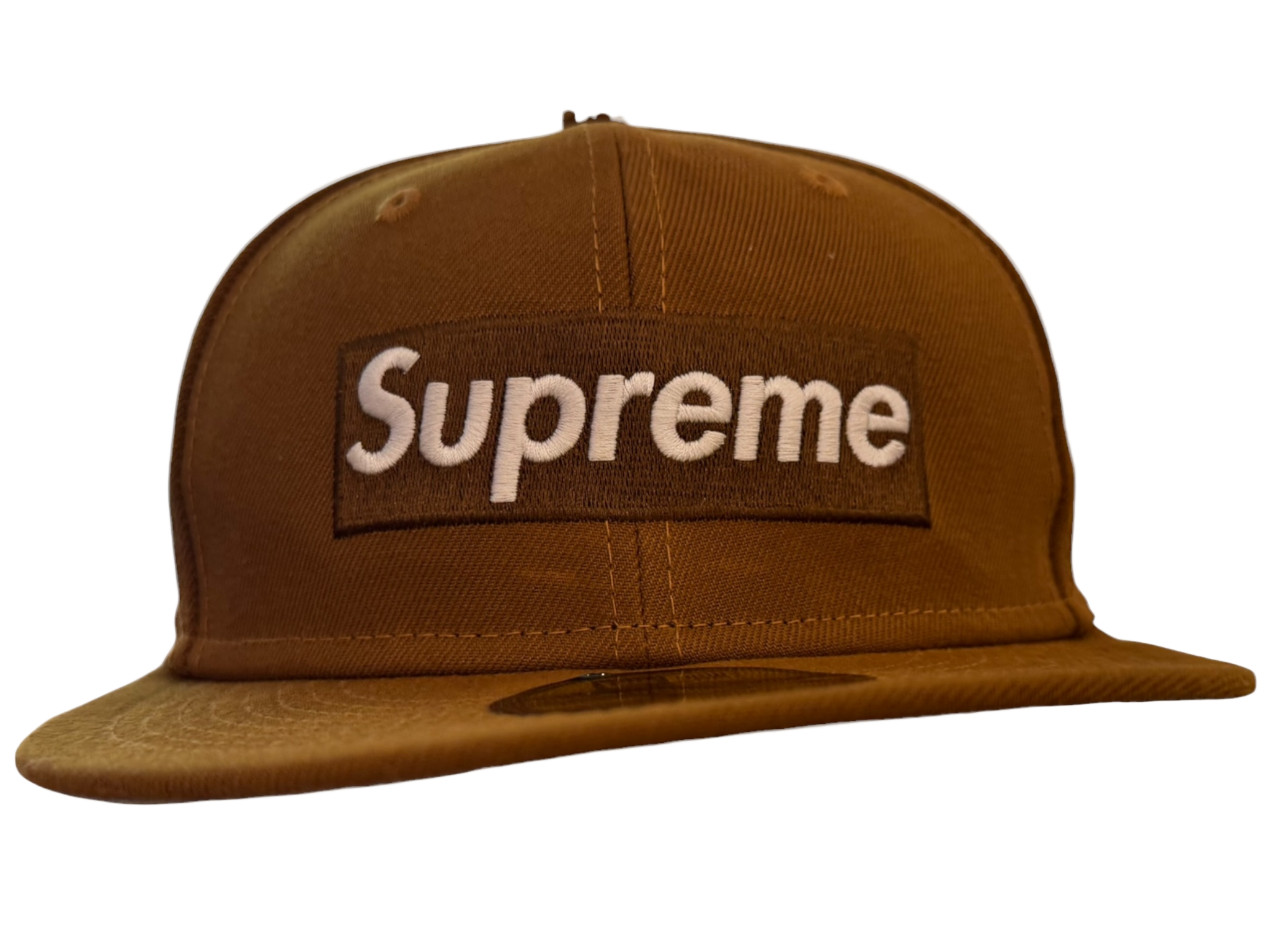 Used Supreme Money Box Logo New Era Brown
