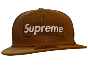 Used Supreme Money Box Logo New Era Brown