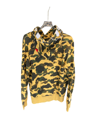Used BAPE Men's FW22 Camo Ape Head Print Pullover Hoodie