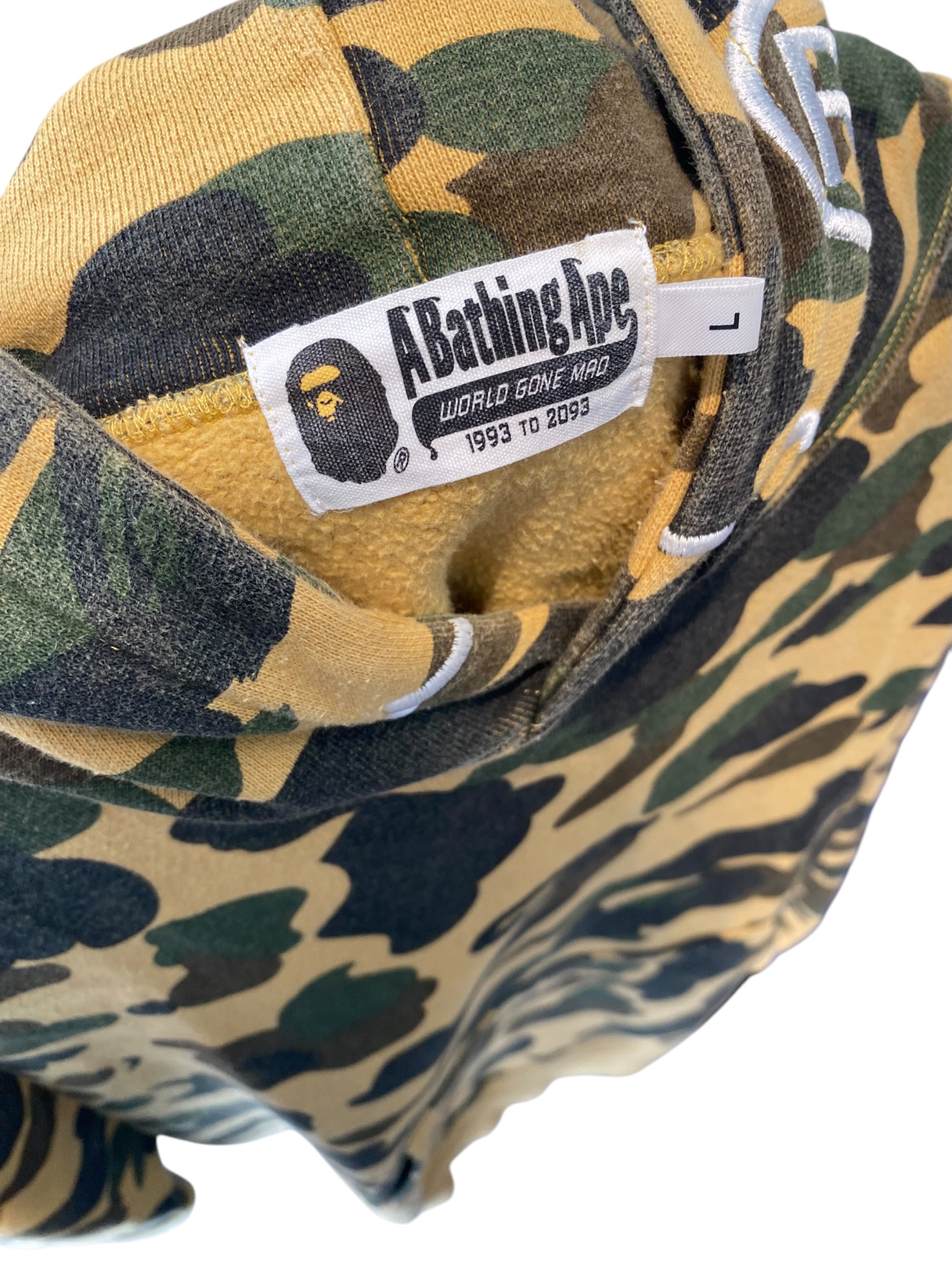 Used BAPE Men's FW22 Camo Ape Head Print Pullover Hoodie