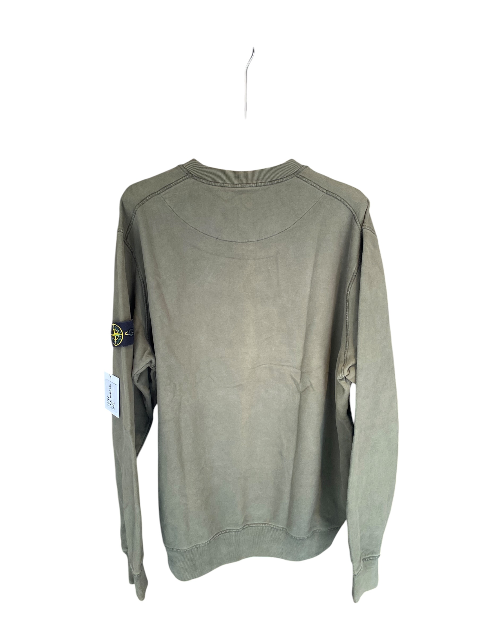 Used Stone Island Olive Crewneck