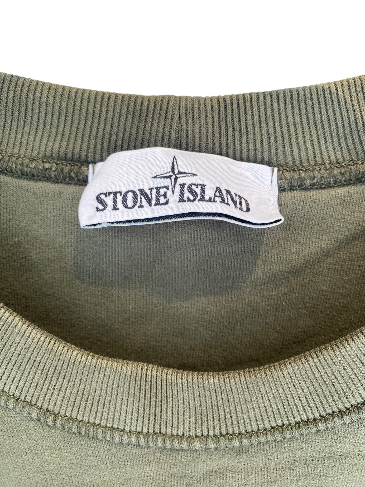 Used Stone Island Olive Crewneck