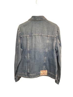 True Religion Applique SN Denim Jacket Blue