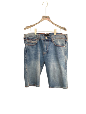 True Religion Rocco Relazed Jean Shorts Blue