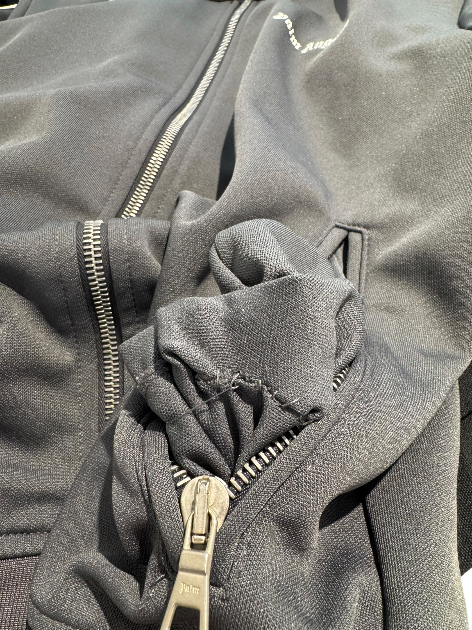 Used Palm Angels Classic Track Jacket Dark Grey/Off White