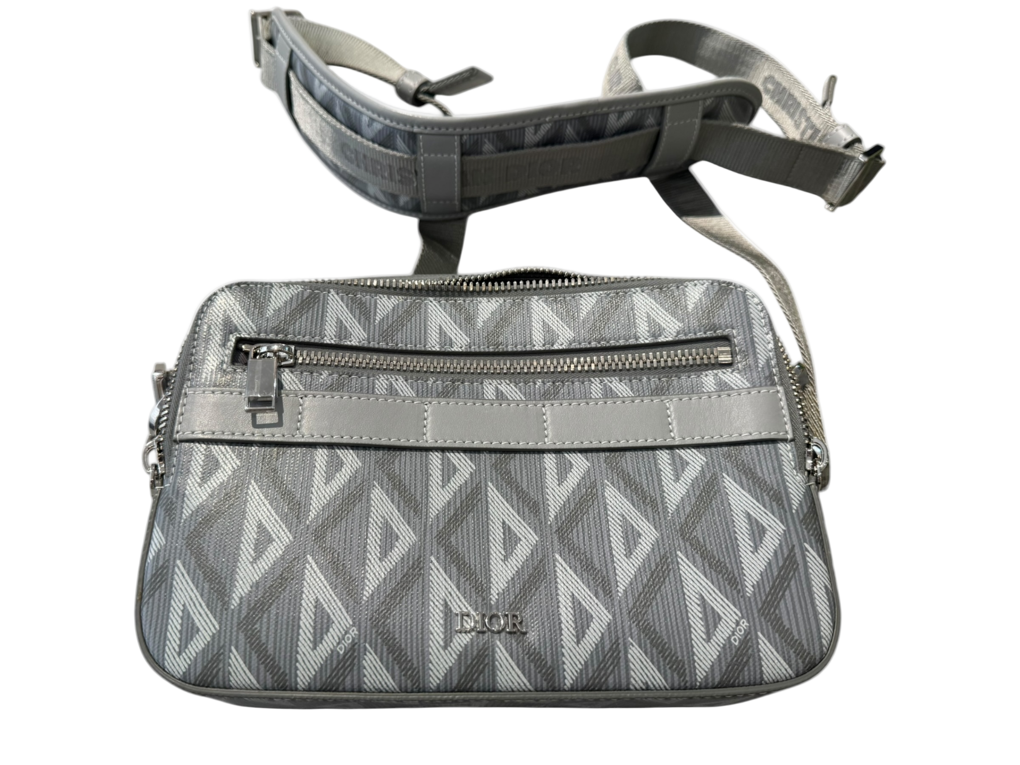 Used Dior CD Diamond Safari Messenger Bag