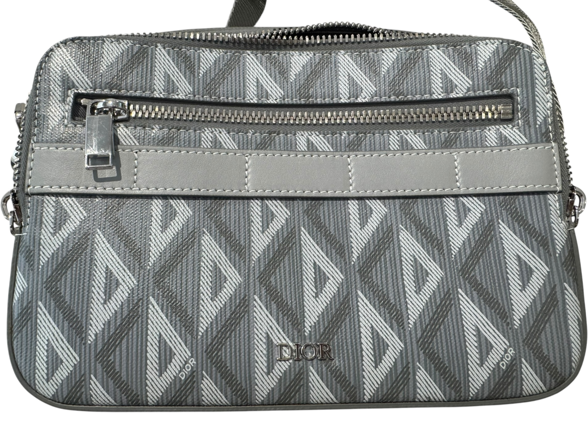 Used Dior CD Diamond Safari Messenger Bag