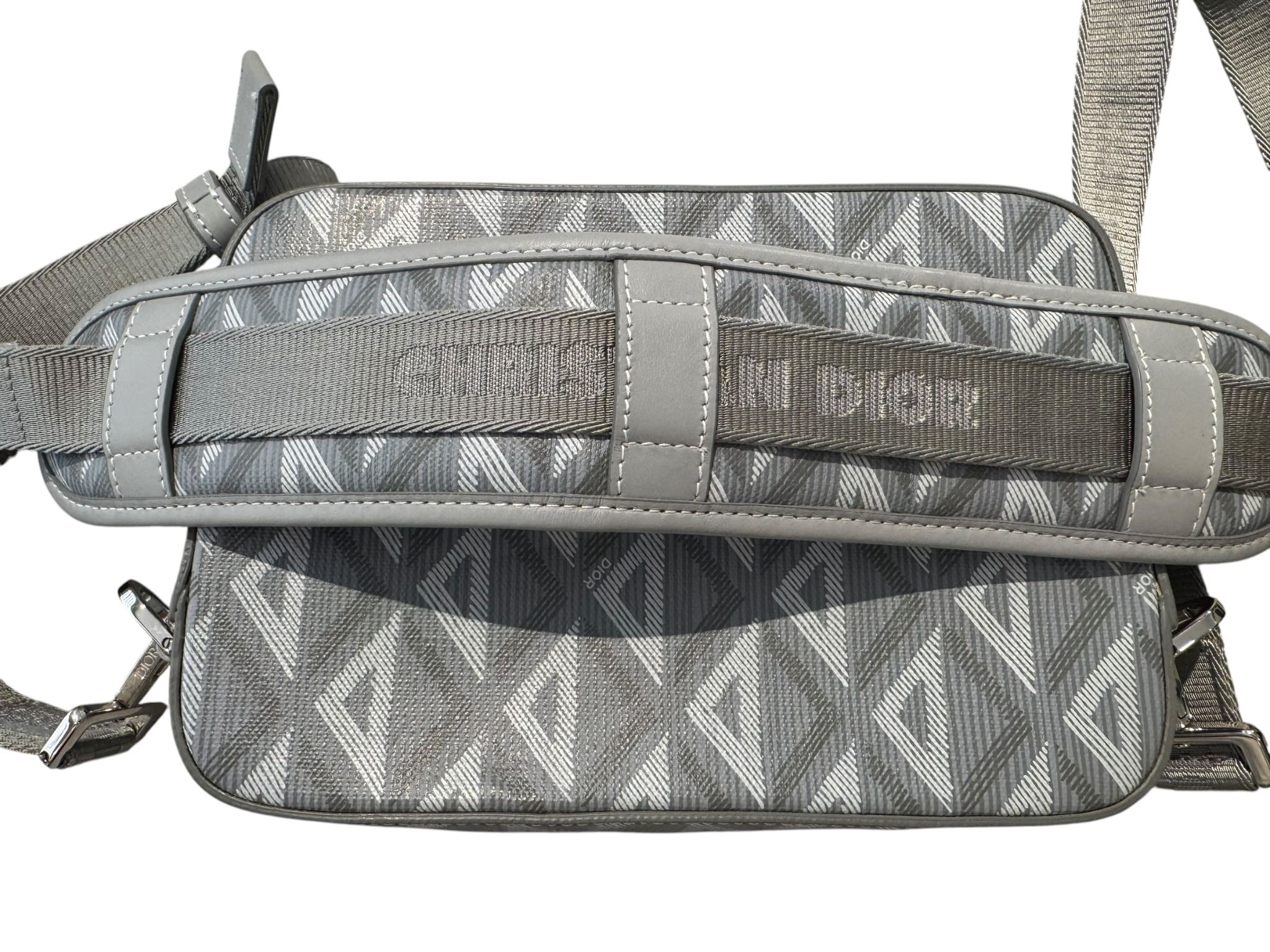 Used Dior CD Diamond Safari Messenger Bag