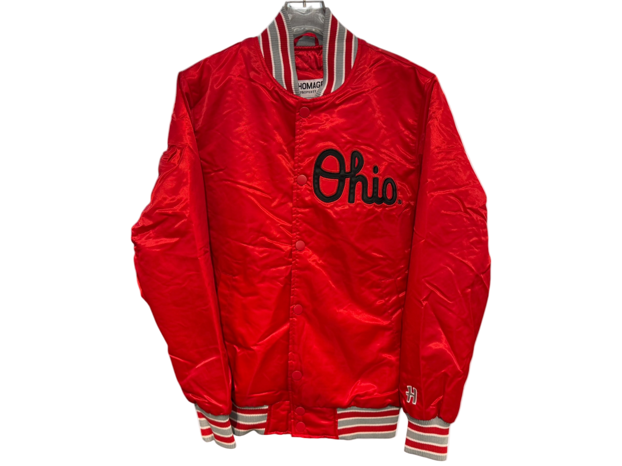 Ohio Varsity bomber Red
