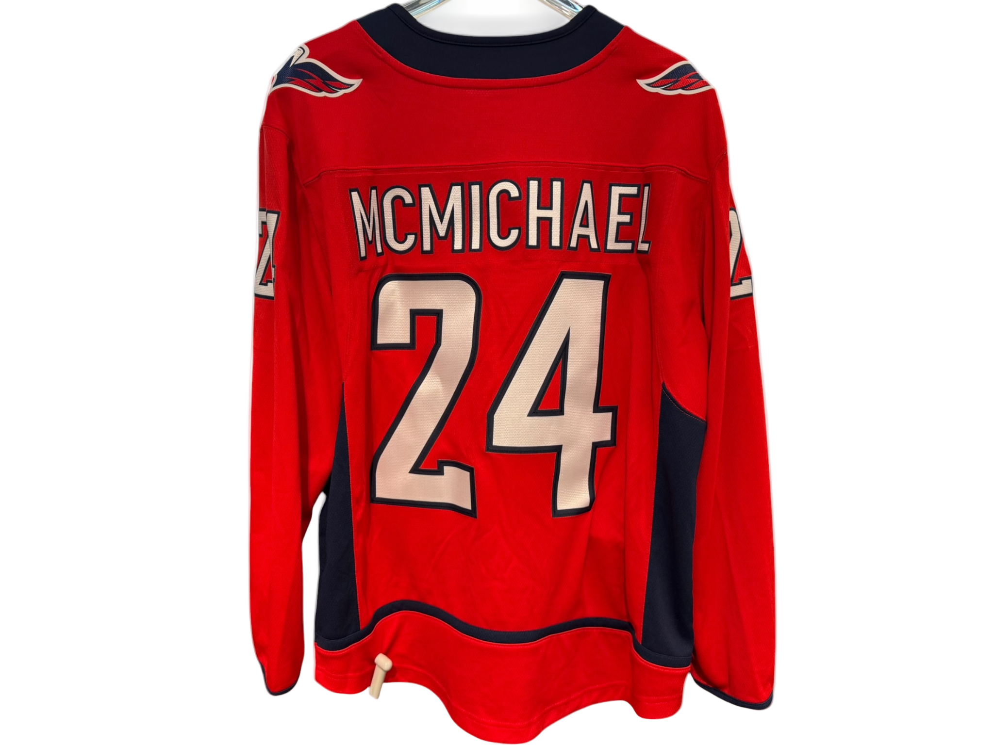NHL Washington Capitals Connor McMichael #24 Breakaway Red Home Jersey