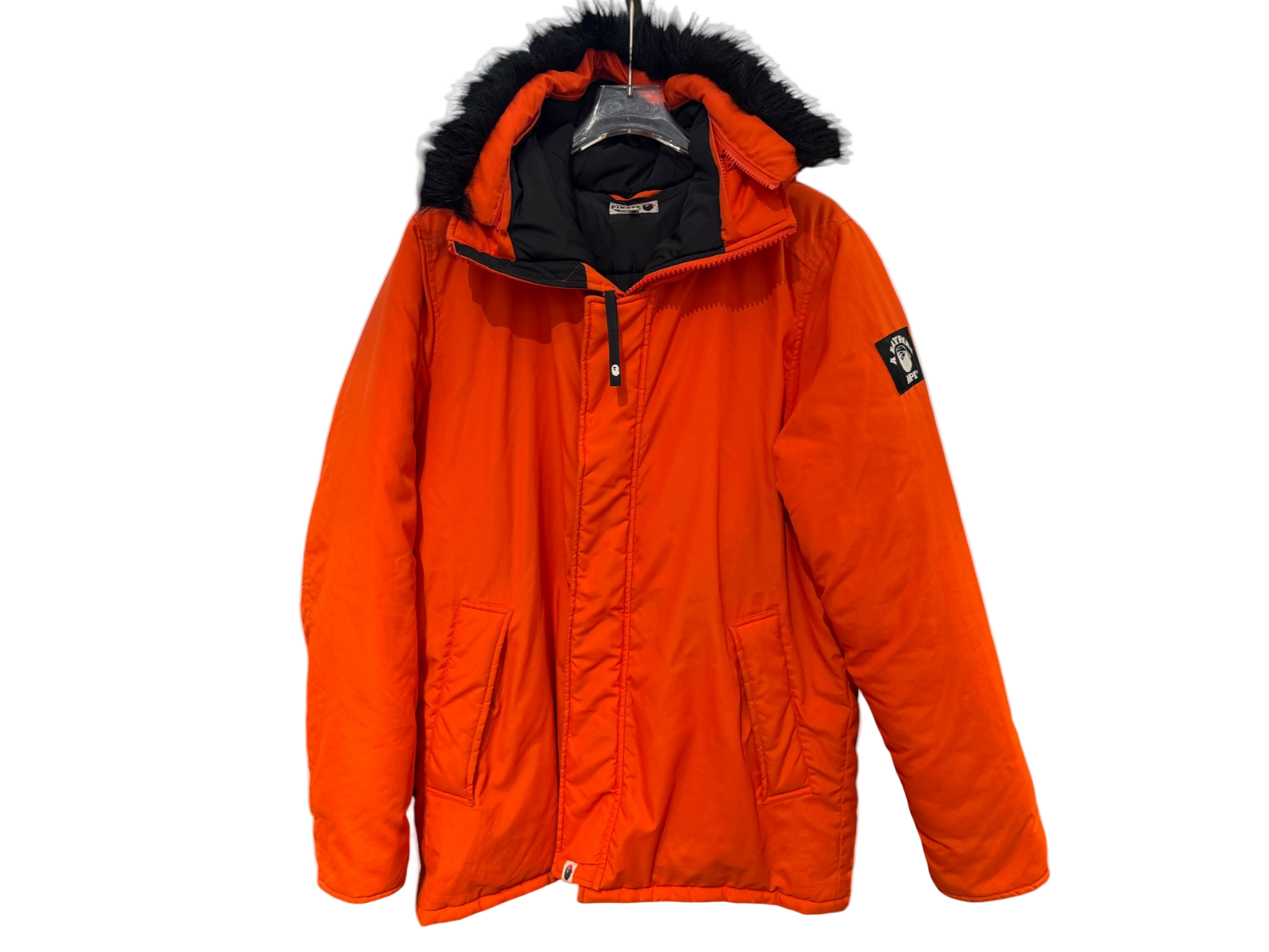 a Bathing Ape Winter Parka Orange