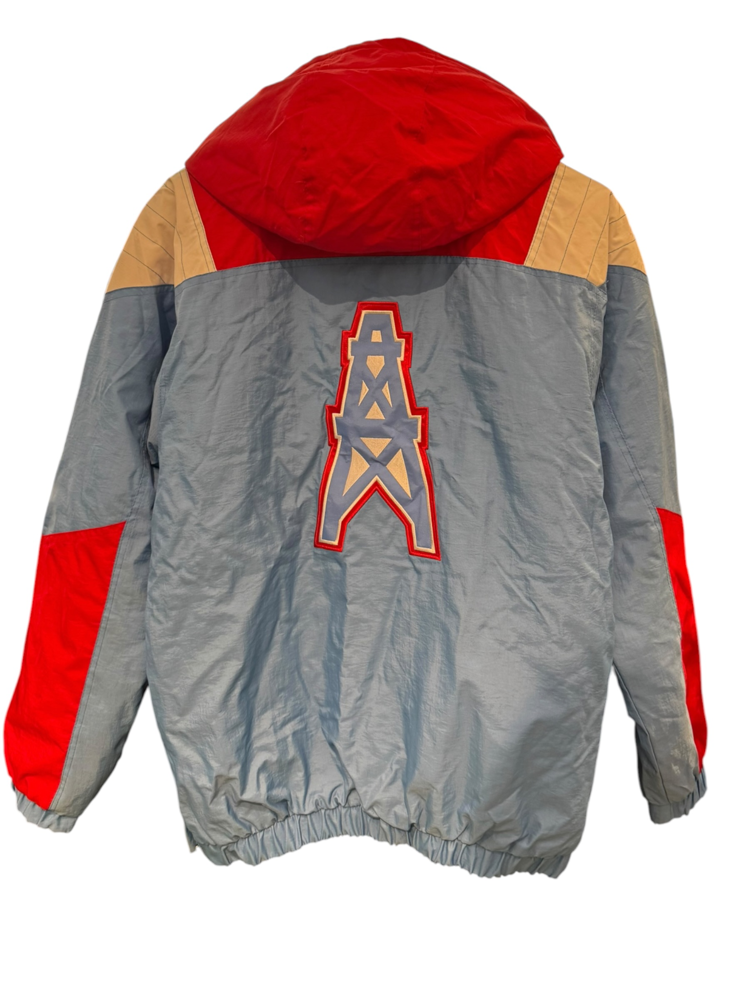 Starter Houston Oilers Hooded Quarter Zip Jacket