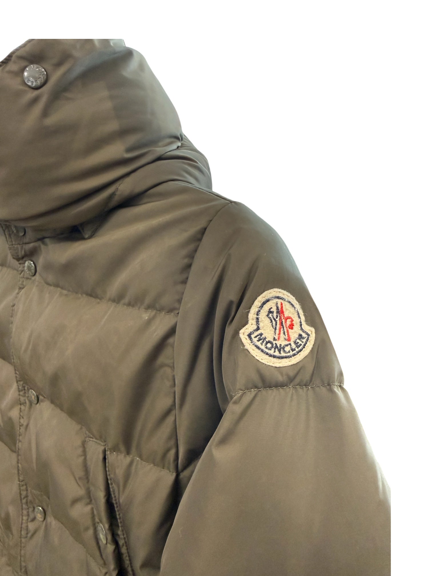 Used Moncler Enfant Olive Winter Jacket