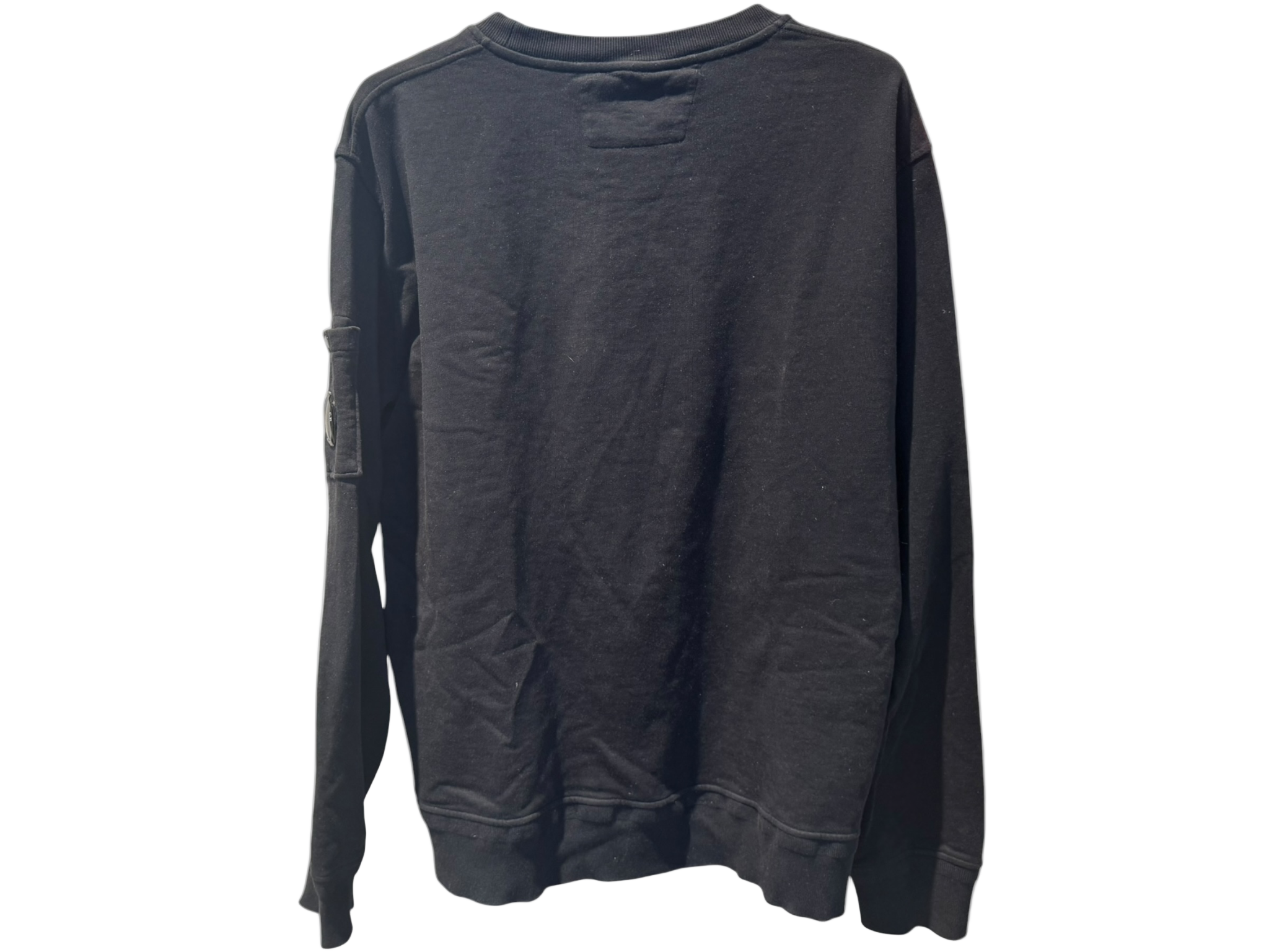 Used C.P Company Black Crewneck with Lenspocket