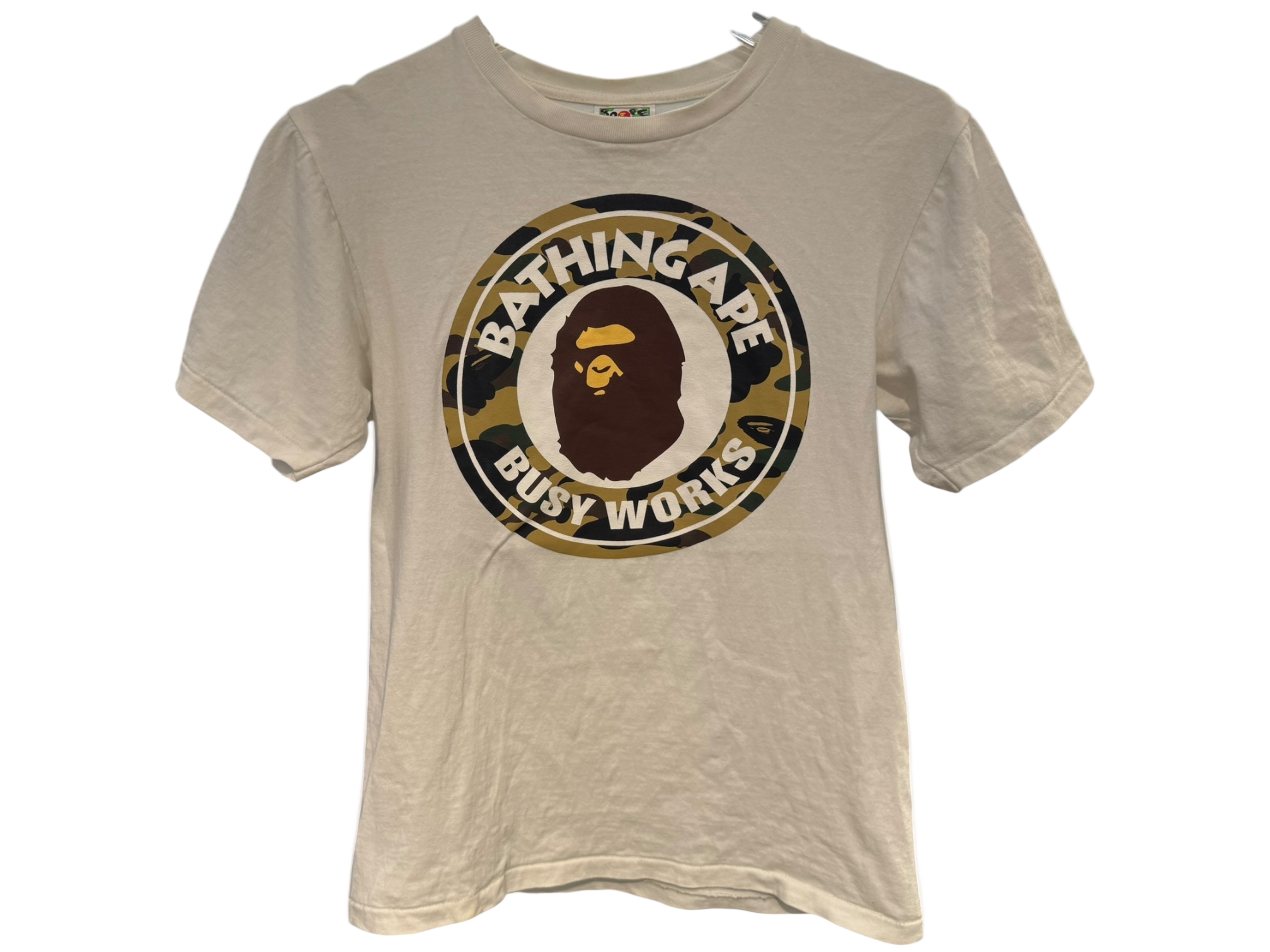 Used Bape A Bathing Ape Busy Works Tee White