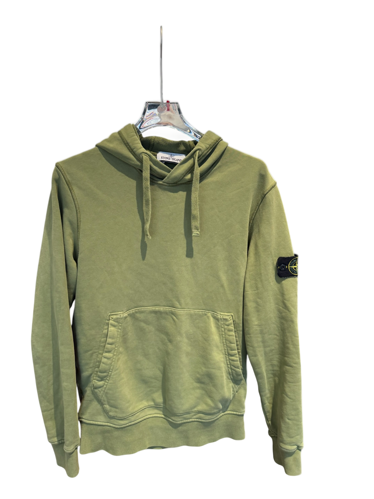 Used Stone island hoodie olive