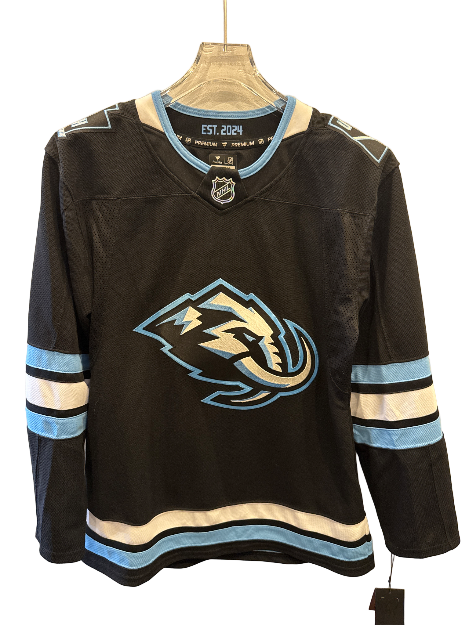 Fanatics Utah Mammoth NHL hockey home jersey premium black blue