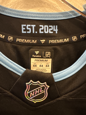Fanatics Utah Mammoth NHL hockey home jersey premium black blue