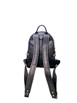 Used MCM Black 4 Viseto Mini Backpack