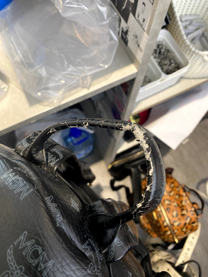 Used MCM Black 4 Viseto Mini Backpack