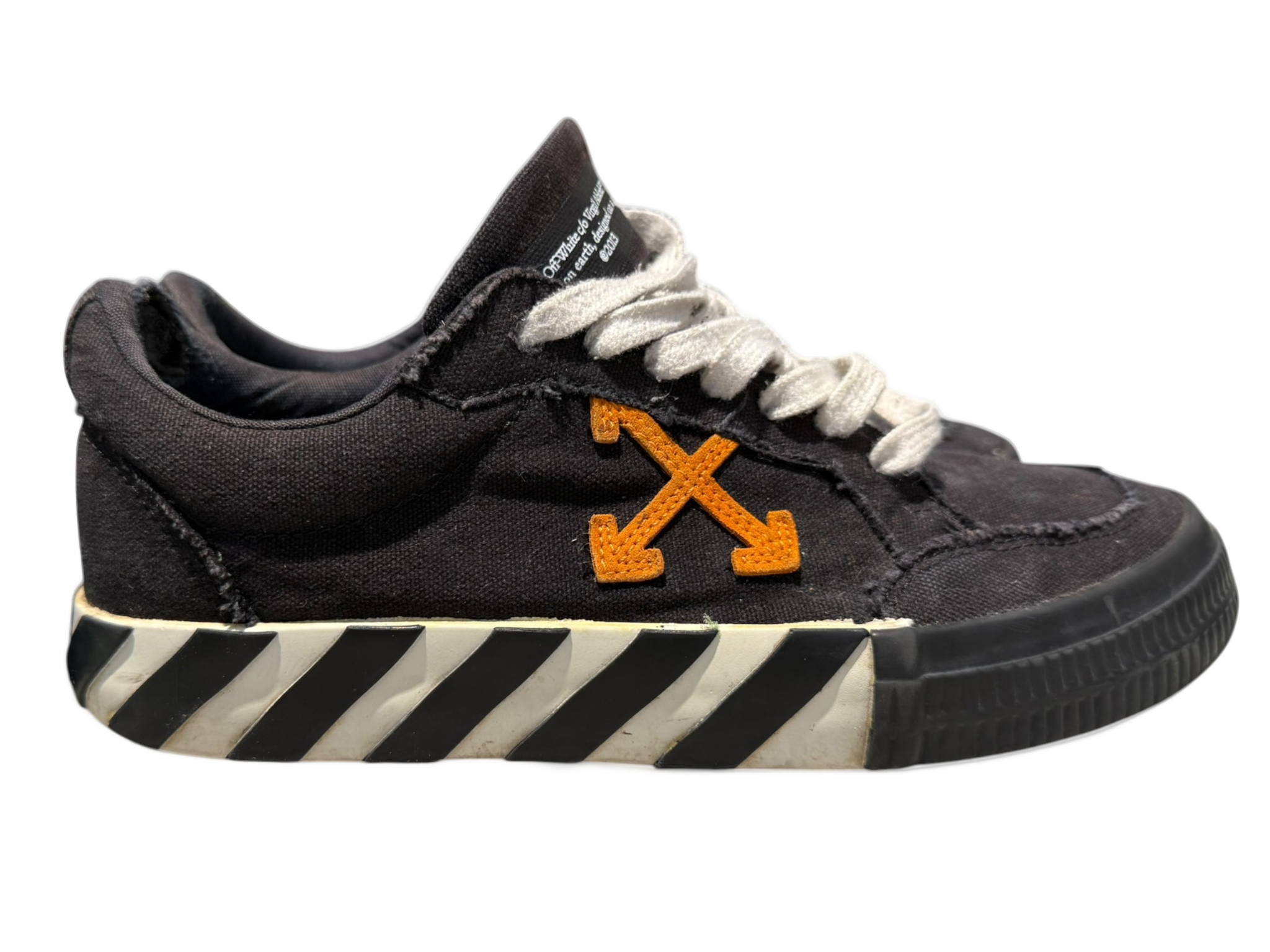 Used OFF-WHITE Vulc Low Top Black Orange