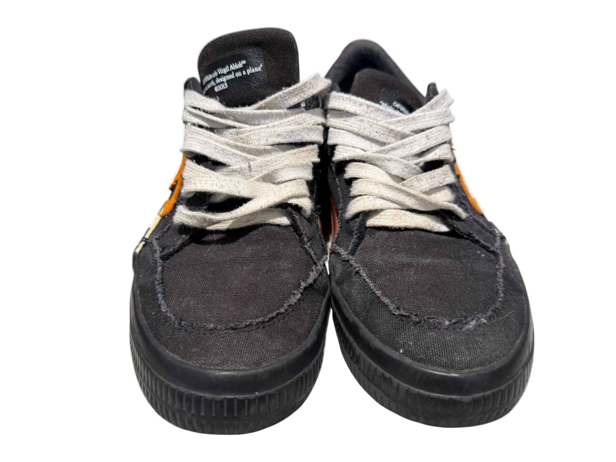 Used OFF-WHITE Vulc Low Top Black Orange