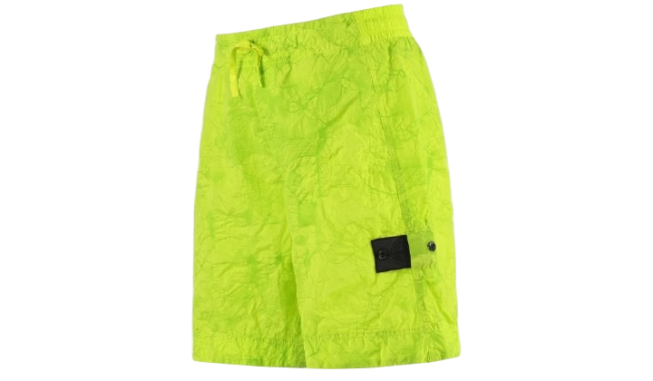 Stone Island Shadow Project Nylon Metal Swimming Shorts Lime Green